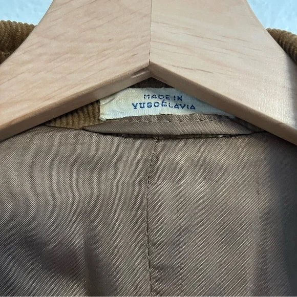 Vintage Europe Craft Corduroy Blazer Made in Yugoslavia - Size 36 - Picture 5 of 8
